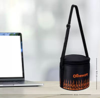 Olive ware Sizzle Glass Lunch Box