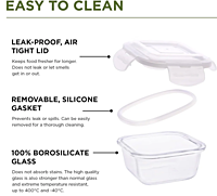 Olive ware Pablo Glass Lunch Box