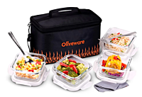 Olive ware Olivia Glass Lunch Box