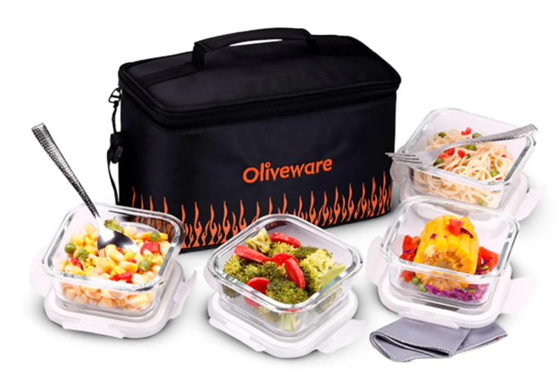 Olive ware Olivia Glass Lunch Box