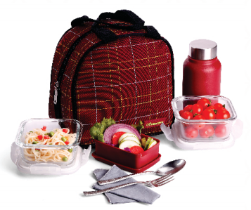 Olive ware Maria Glass Lunch Box