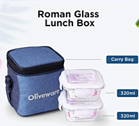 Olive ware Roman Glass Lunch Box