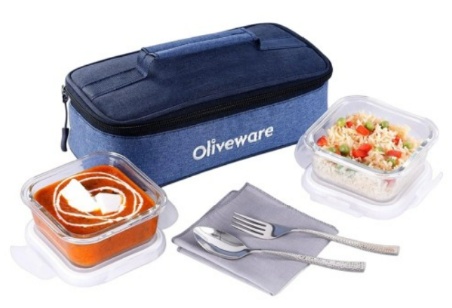 Olive ware Exotica Glass Lunch Box