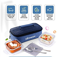 Olive ware Exotica Glass Lunch Box