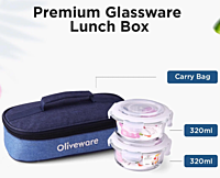 Olive ware Delta Glass Lunch Box