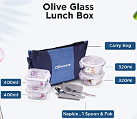 Olive ware Olive Glass Lunch Box
