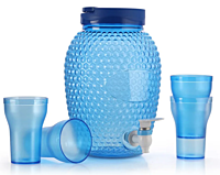 Olive ware Boom Water jug, Capacity- 4 Liter with 4 Glasses