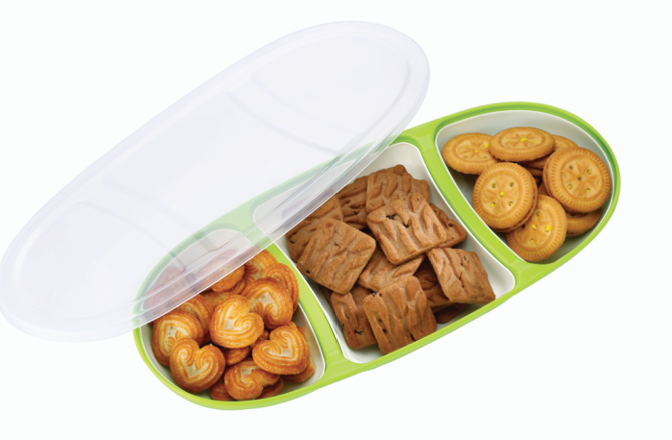 Olive ware Sleek Snacks & Dry Fruit Candy Tray