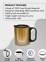 Signora ware Friendly Double Wall Stainless Steel Mug 200ML