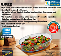 Signora ware Bake 'N'  Serve Oval Dish 700ML