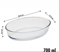 Signora ware Bake 'N'  Serve Oval Dish 700ML