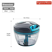 Signora ware Quick Chopper & Blades 500ML