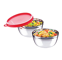 Signora Ware Amour Collection Mixing Bowl Steel  Set/2