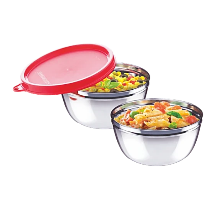 Signora Ware Amour Collection Mixing Bowl Steel  Set/2