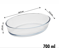 Signora ware Bake &Serve Oval  Square Dish 700ML