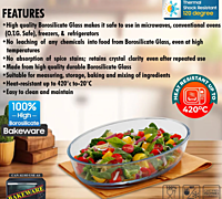 Signora ware Bake &Serve Oval  Square Dish 700ML