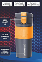 Signora ware Elite Vacuum Insulated Steel Mug, 410 ML