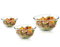Signora ware Mixing Borosilicate Bowl Combo- set/3 (500,1000,1500 ML)