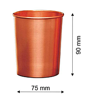 Signora ware Matte Copper water Bottle  With 4 Glass