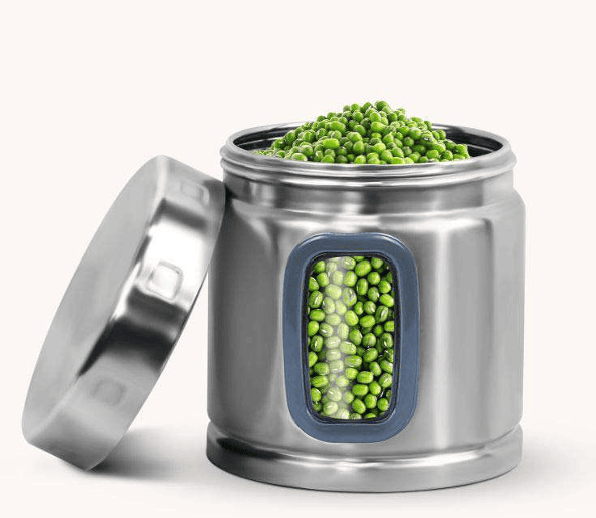 "Signora Ware Modular Steel Container Deluxe (Window Round) 750 ML