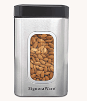 "Signora Ware Modular Steel Container  (Window Square Matt) 1.4 Liters