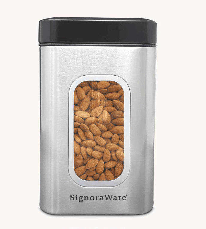 "Signora Ware Modular Steel Container  (Window Square Matt) 1.8 Liters