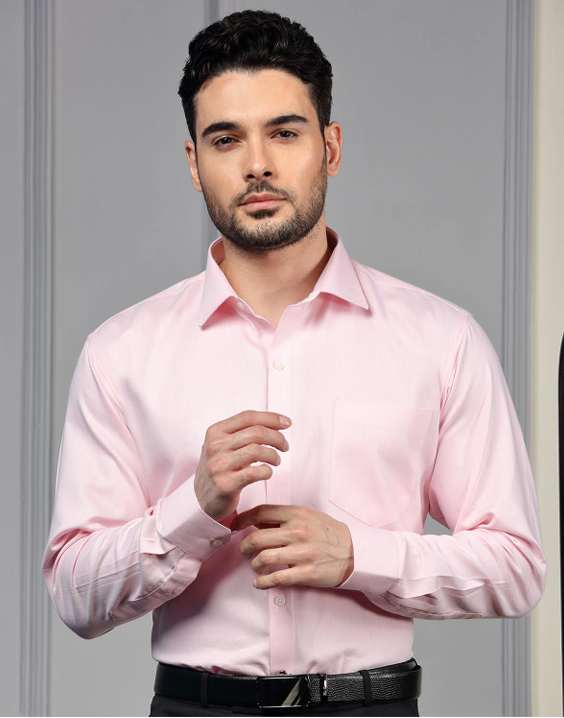 Reid & Taylor CVC Herringbone Shirt