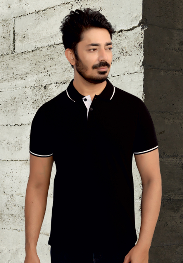 Monte Carlo  poly Cotton Tipping T- Shirt