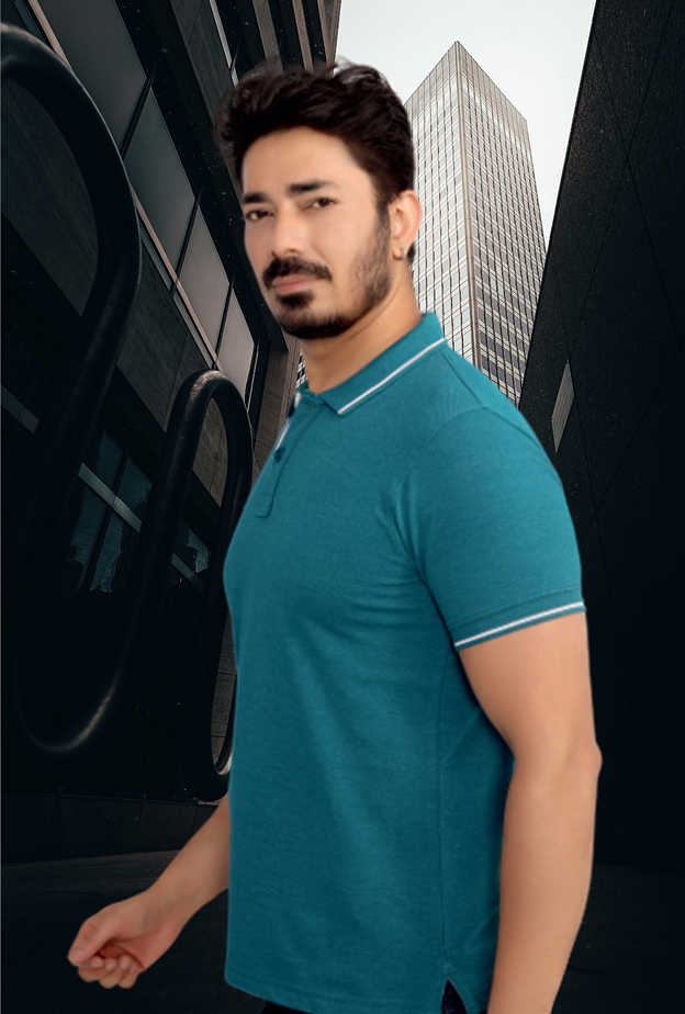 Monte Carlo  poly Cotton Tipping T- Shirt