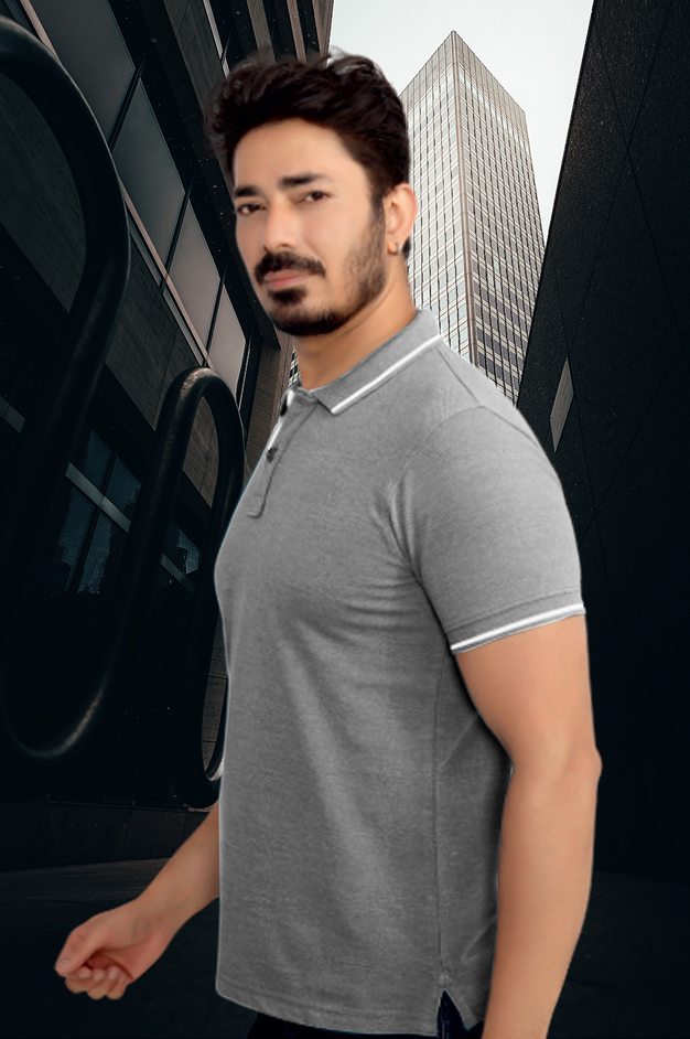 Monte Carlo  poly Cotton Tipping T- Shirt