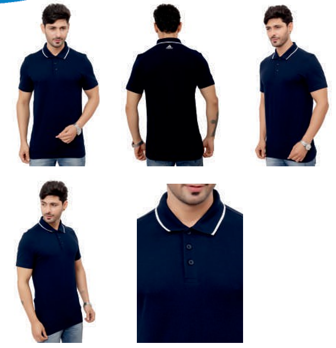 Addas  100% Cotton  Tipping  T-Shirt,