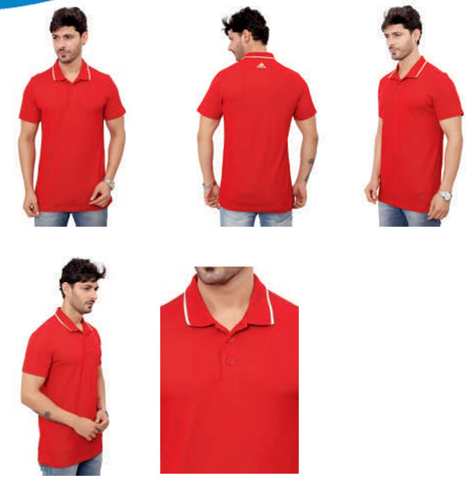 Addas  100% Cotton  Tipping  T-Shirt,