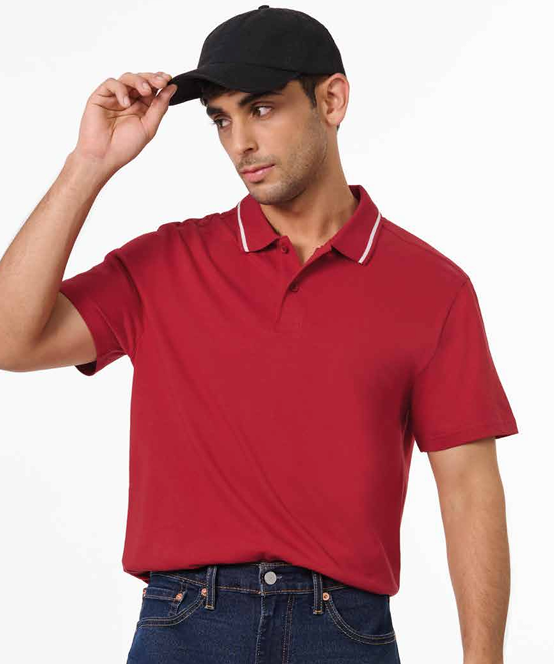 LEVI'S MEN'S SINGLE JERSEY POLO STYLE, T-SHIRT