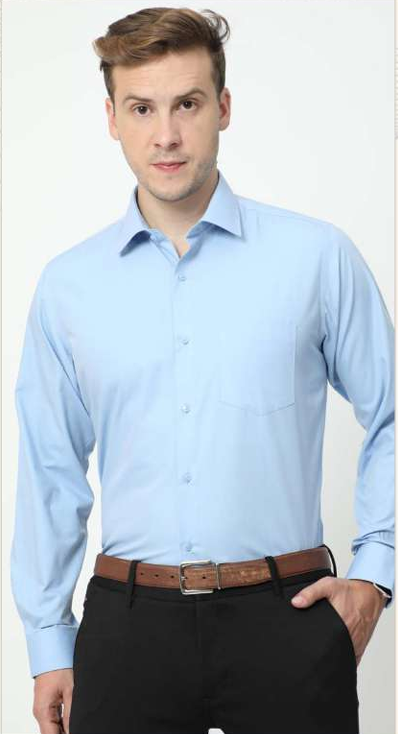 VANHEUSEN CORE SHIRT CVC BLUE & WHITE