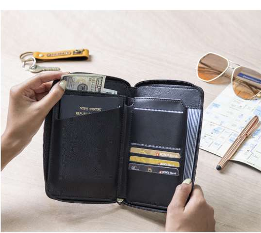 C-Oblique Trotter passport pouch