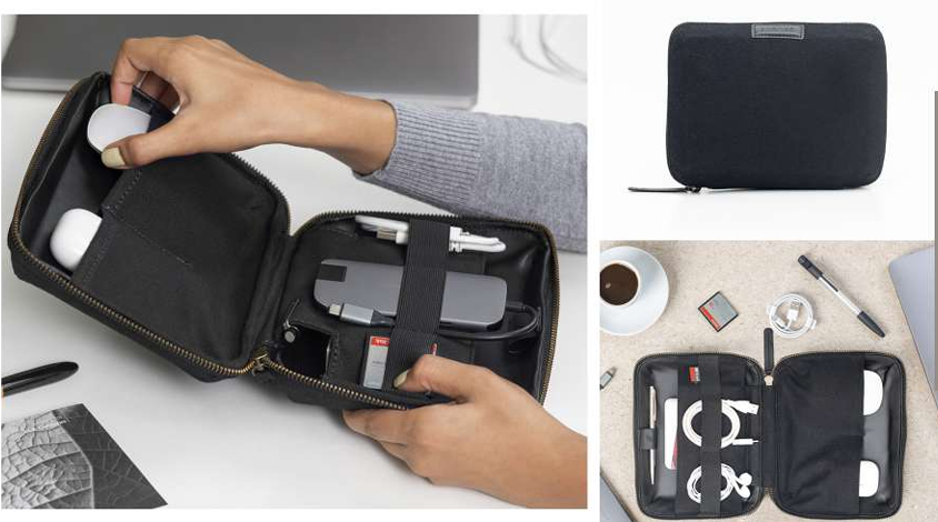 C-Oblique Ally Canvas Tech Pouch