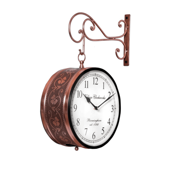 Victorian Elegance: The Double-Sided Birmingham Copper Clock