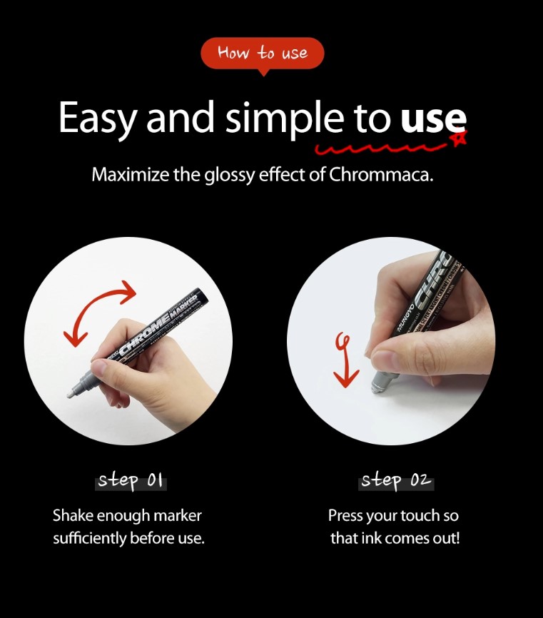 Mungyo Chrome Marker-4.5 mm Round Nib