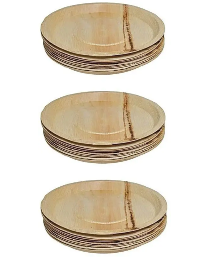Areca Round Plates 10Pcs Areca Round Plates 10Pcs