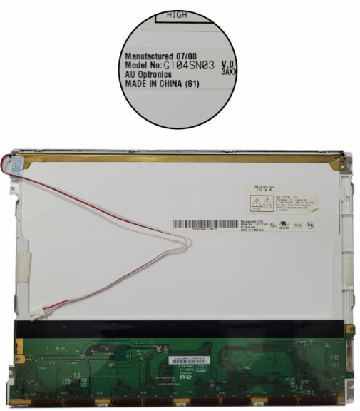 AUO G104SN03-V.0 LCD DISPLAY