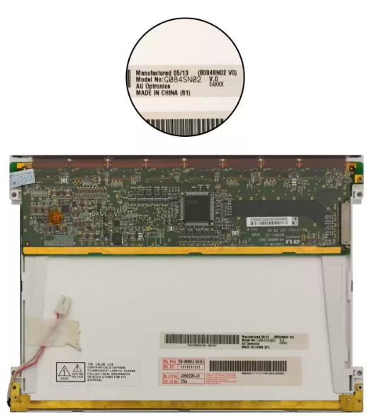 AUO G084SN02-V.0 LCD DISPLAY