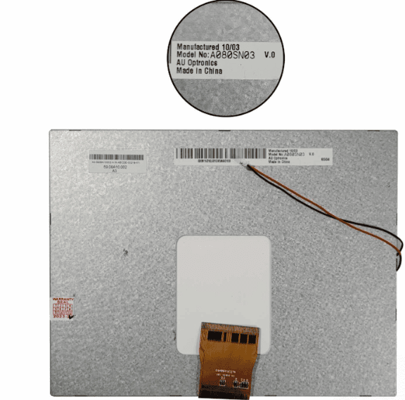 AUO A080SN03-V.0 LCD DISPLAY