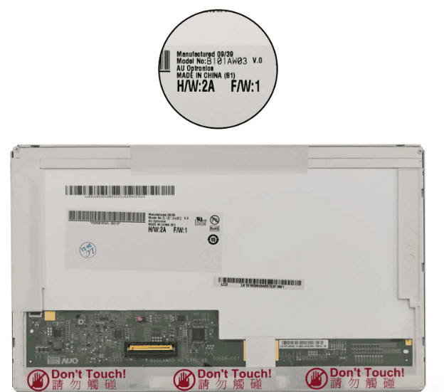 AUO B101AW03-V.0 LCD DISPLAY