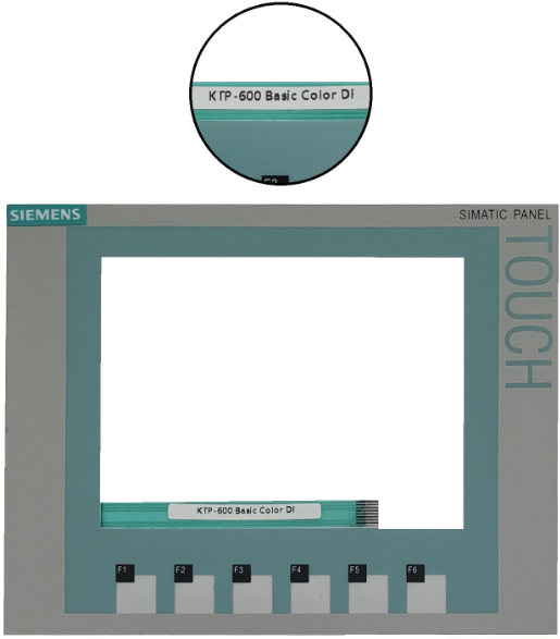 Keypad for Siemens KTP600 basic color DP HMI Panel