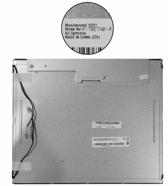 AUO M170ETN01.0 LCD DISPLAY