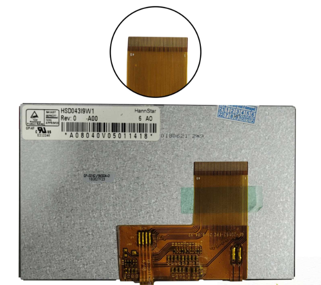 Hannstar HSD043I9W1-A00 LCD DISPLAY with Touch