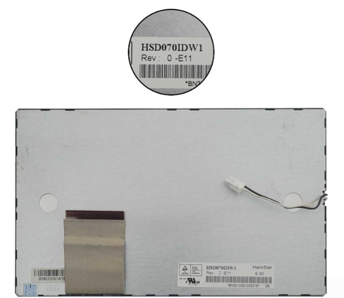 HannStar HSD070IDW1-Rev.0 LCD DISPLAY