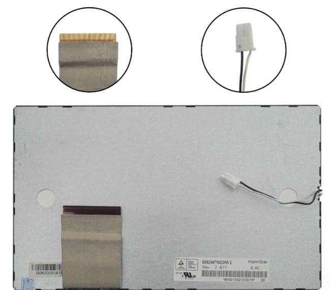 HannStar HSD070IDW1-Rev.0 LCD DISPLAY