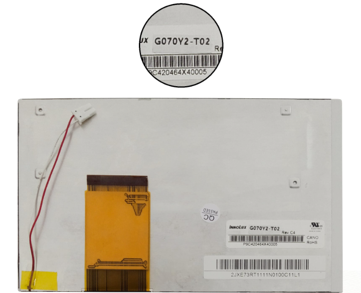 Innolux G070Y2-T02 LCD DISPLAY
