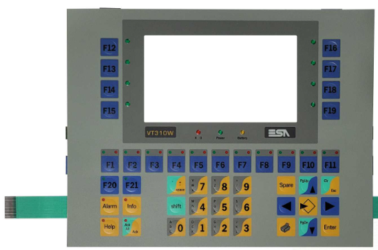 Keypad for ESA VT310W HMI Panel  High-Quality Replacement